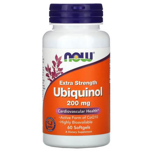 Убихинол NOW Ubiquinol 200 мг 60 Softgels (NOW-03144)