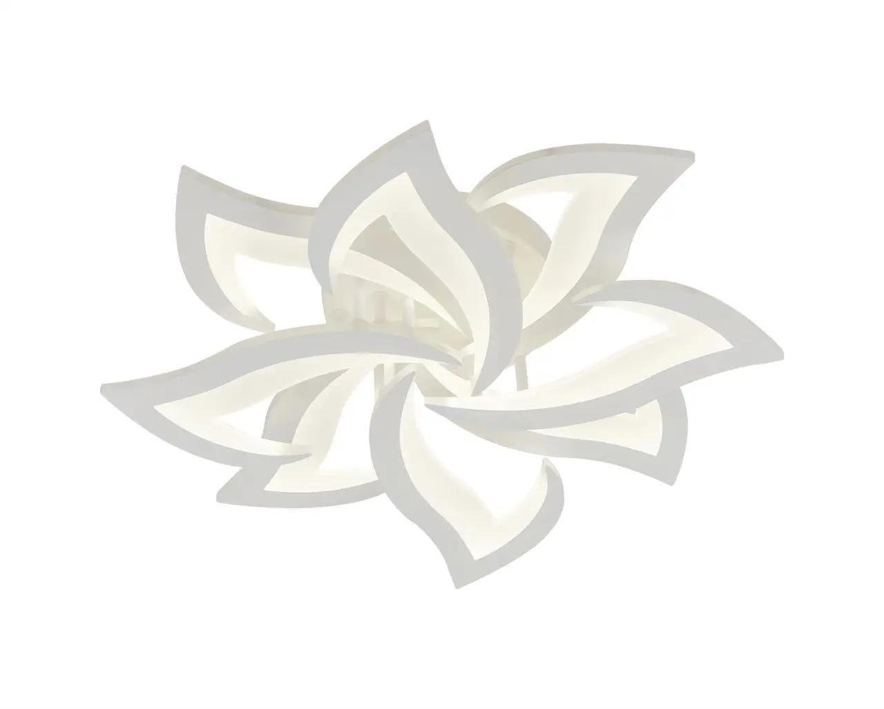 LED-люстра стельова акрилова Valeso 5102-4+4 WH 112W (28689494)