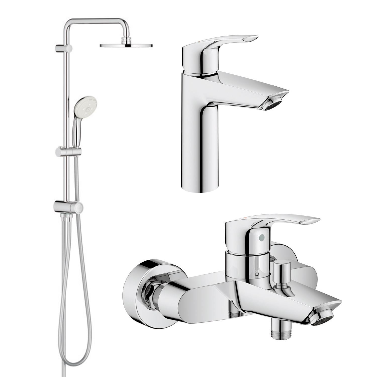 Набір змішувачів для ванни Grohe Eurosmart New UA123389M0 Хром (150271)