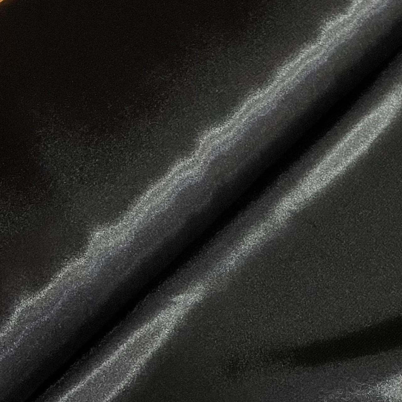 Ткань атлас креп-сатин Черный (24479051) - фото 1 Ткань атлас креп-сатин Черный (24479051) - фото 1
