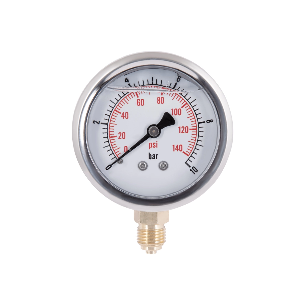 Манометр с глицерином Thermo Alliancе Forte 10 бар 1/4" с нижним подключением (SD00053545)