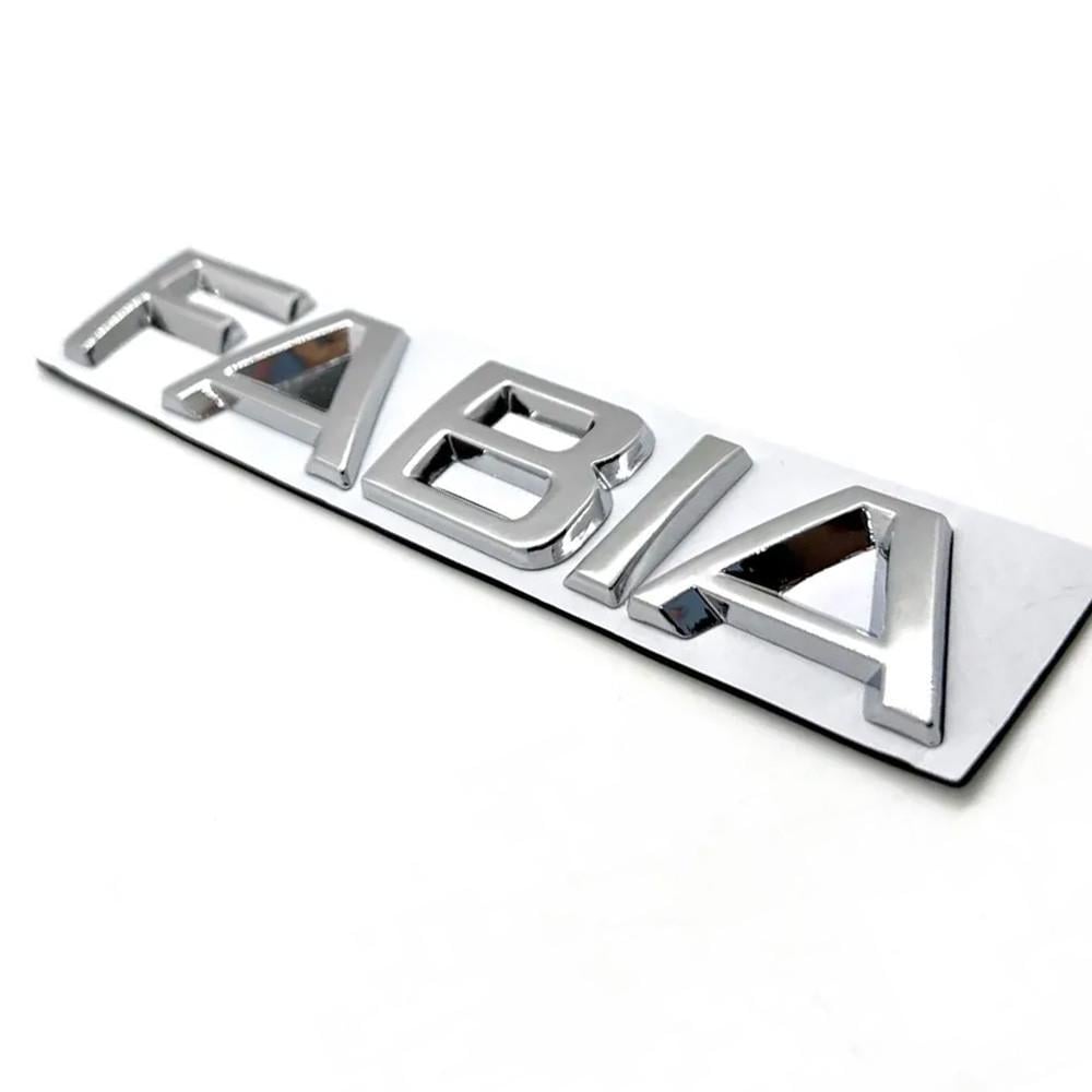 Эмблема Skoda Fabia 13,6x2,2 см Хром (15421764)