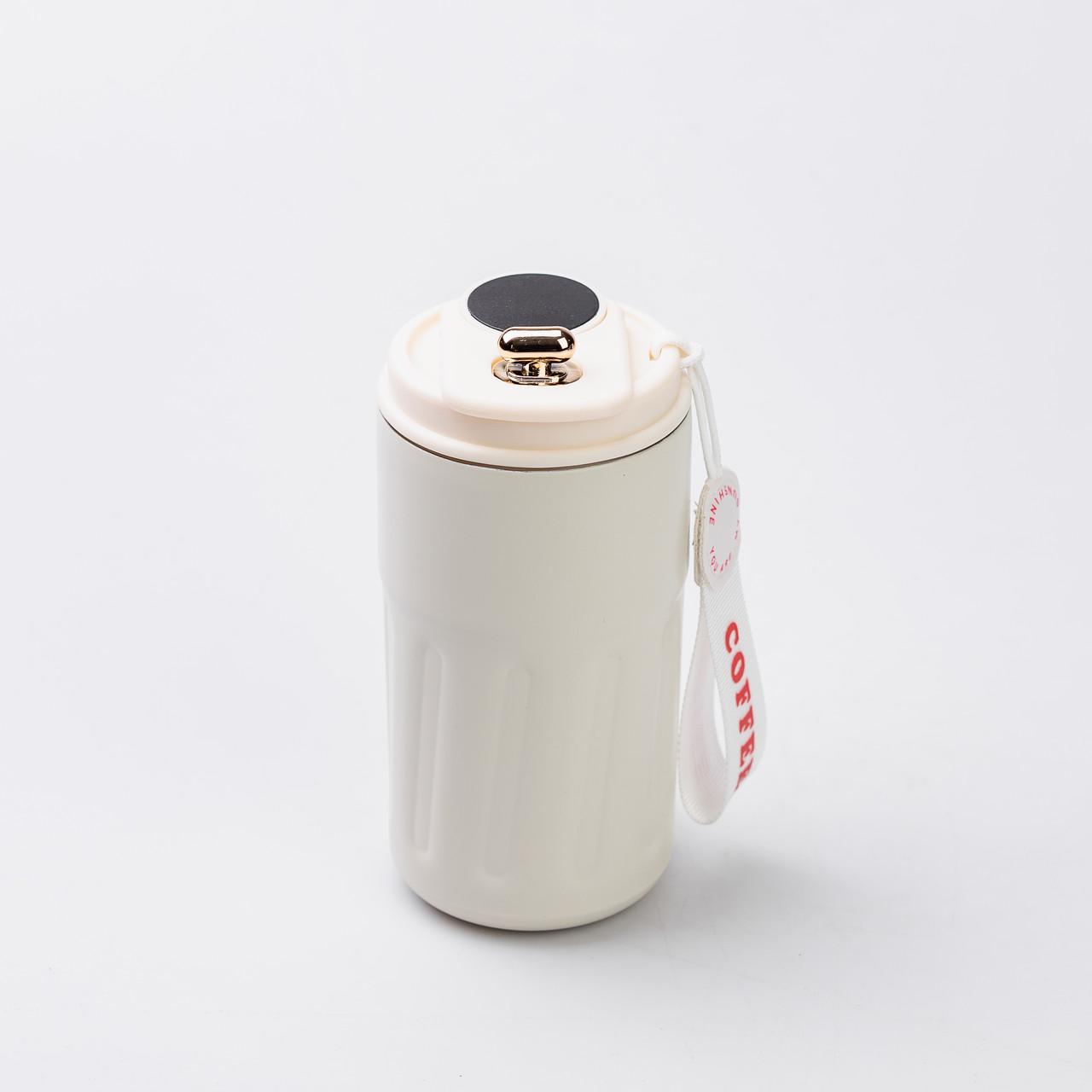 Термокружка Coffee с датчиком температуры 500 мл Белый (5447)