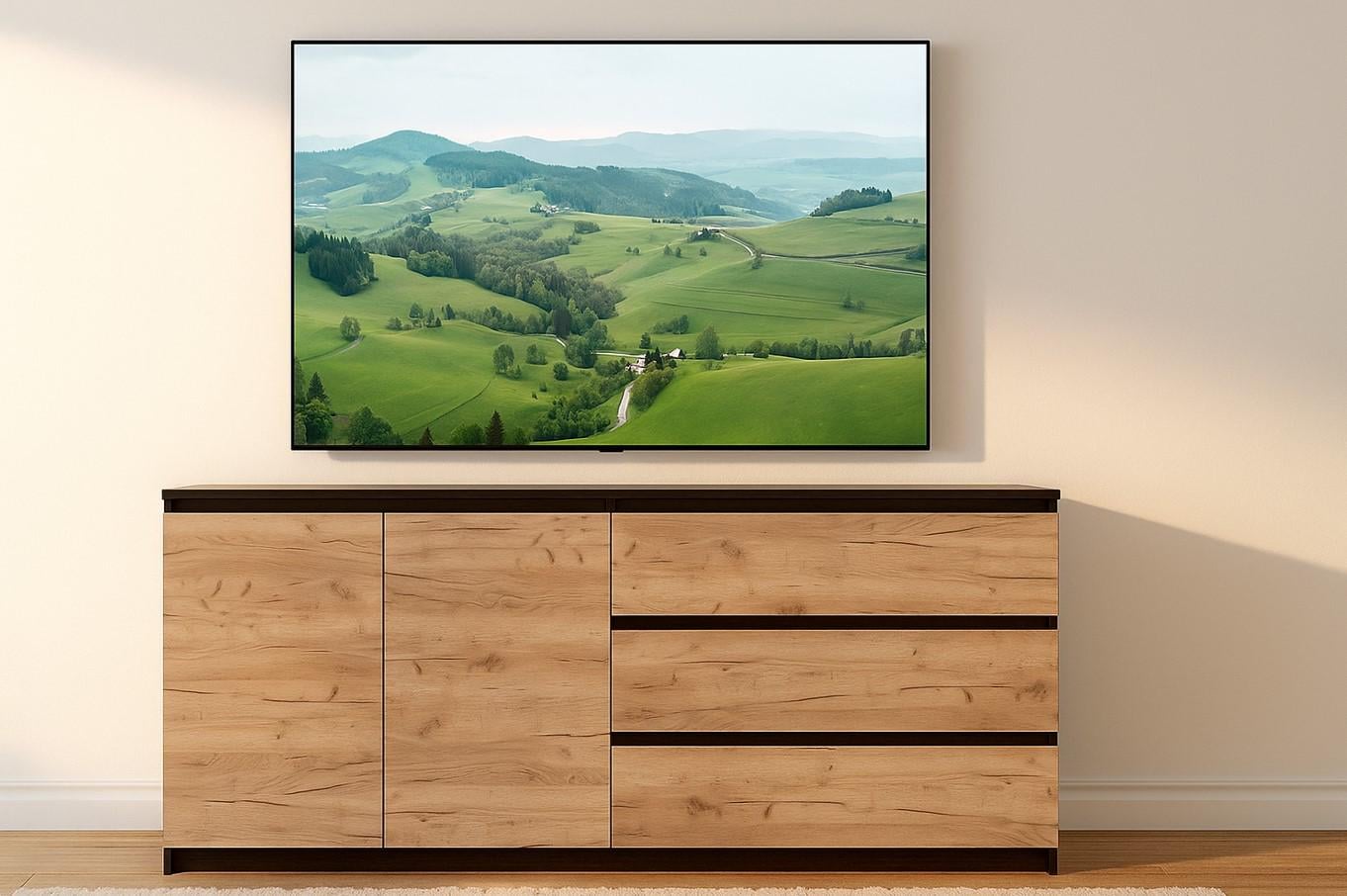 Комод Мастер Форм Брайт Мастер Форм правосторонний 1580х376х730 мм Венге магия/Дуб крафт Золотой (20213)