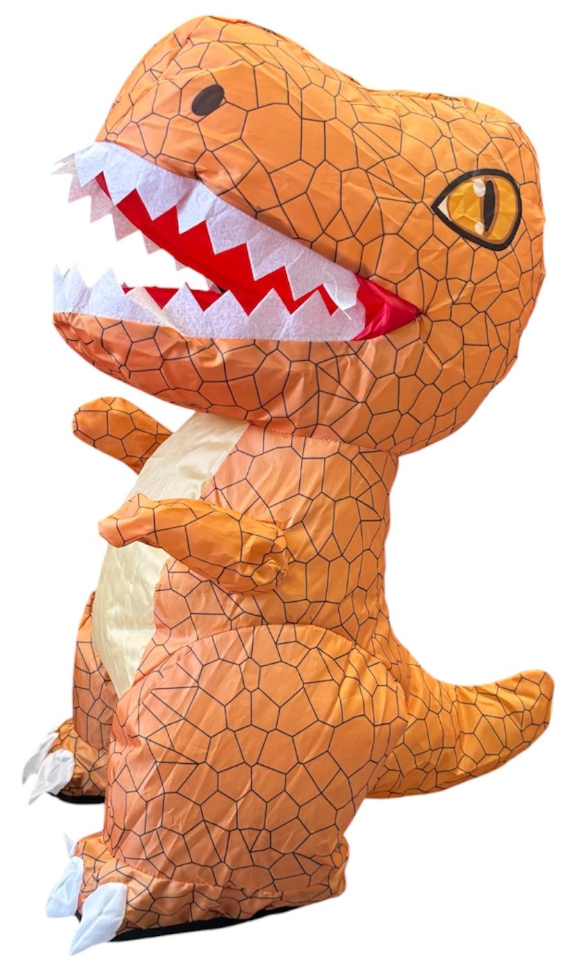 Динозавр на радіокеруванні T-Rex 60 см великий надувний від акумулятора Коричневий (33823733)