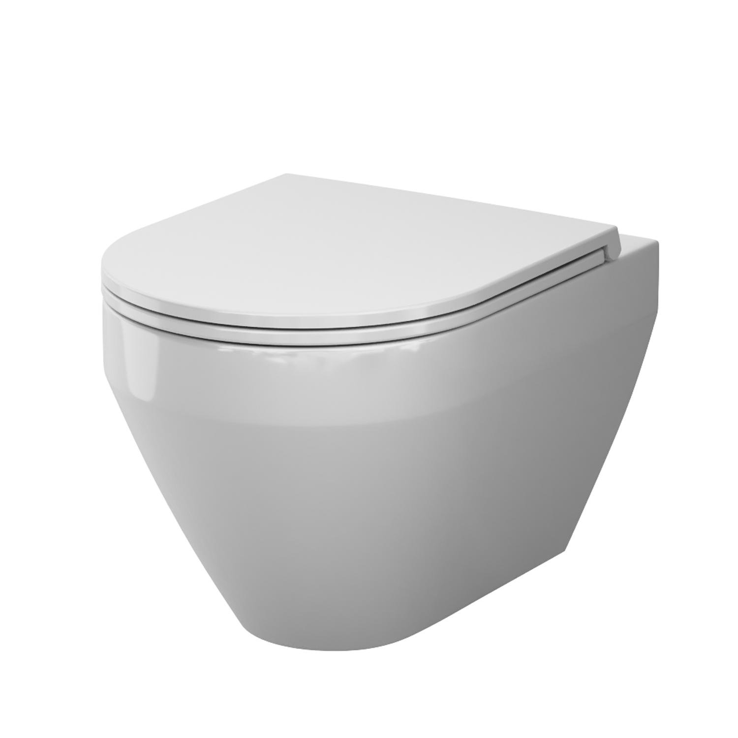 Унитаз подвесной AM.PM Spirit V2.0 AquaSpin с сиденьем микролифт (CSB1900SC)