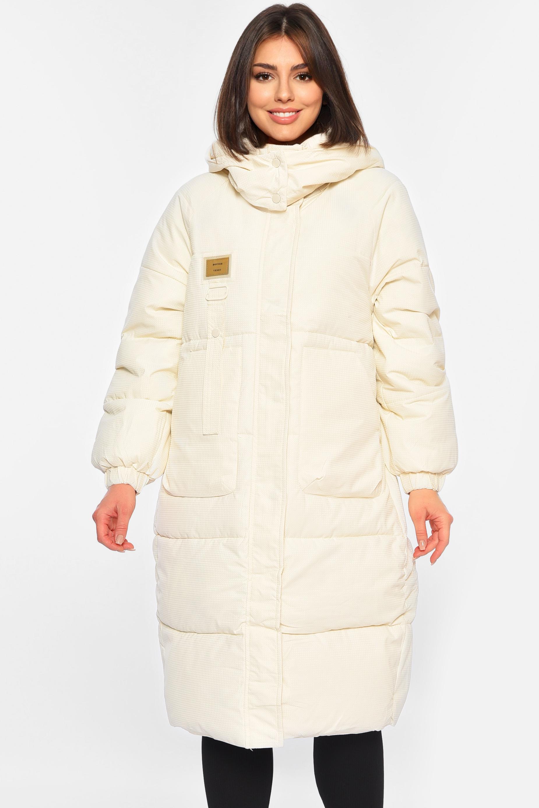 Куртка женская еврозима XL Молочный (195407)