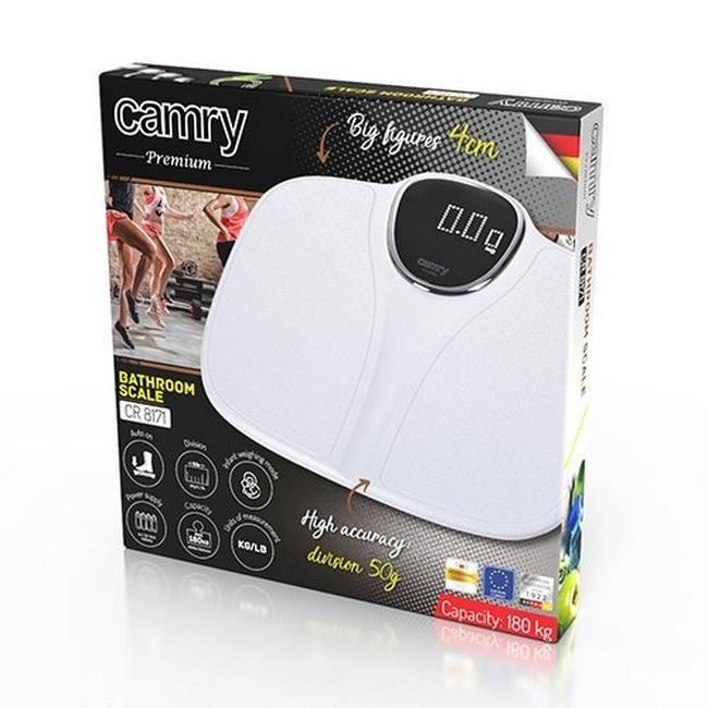 Напольные весы электронные Camry CR 8171w до 180 кг White (iz14002) - фото 4 Напольные весы электронные Camry CR 8171w до 180 кг White (iz14002) - фото 4