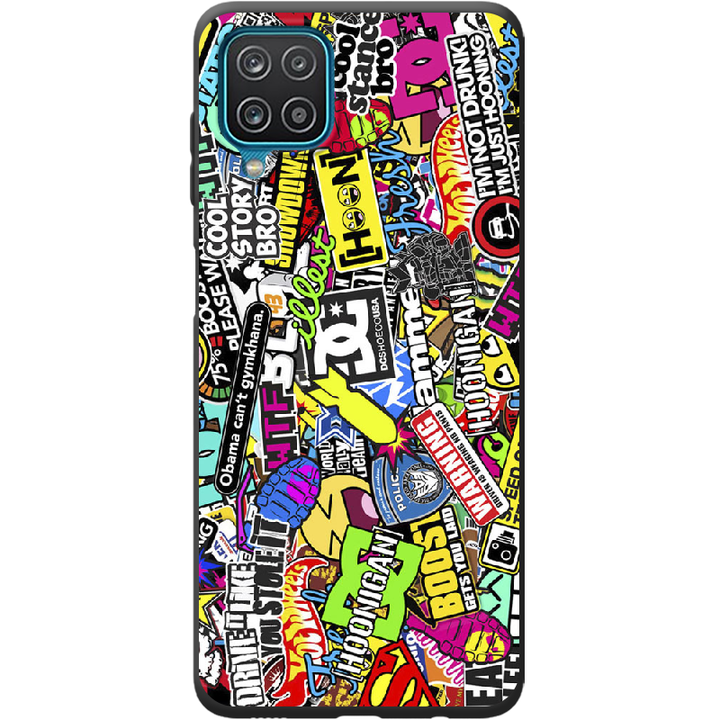 Чехол BoxFace Samsung M325F Galaxy M32 Multicolored Inscriptions Черный силикон (42962-up880-42994)