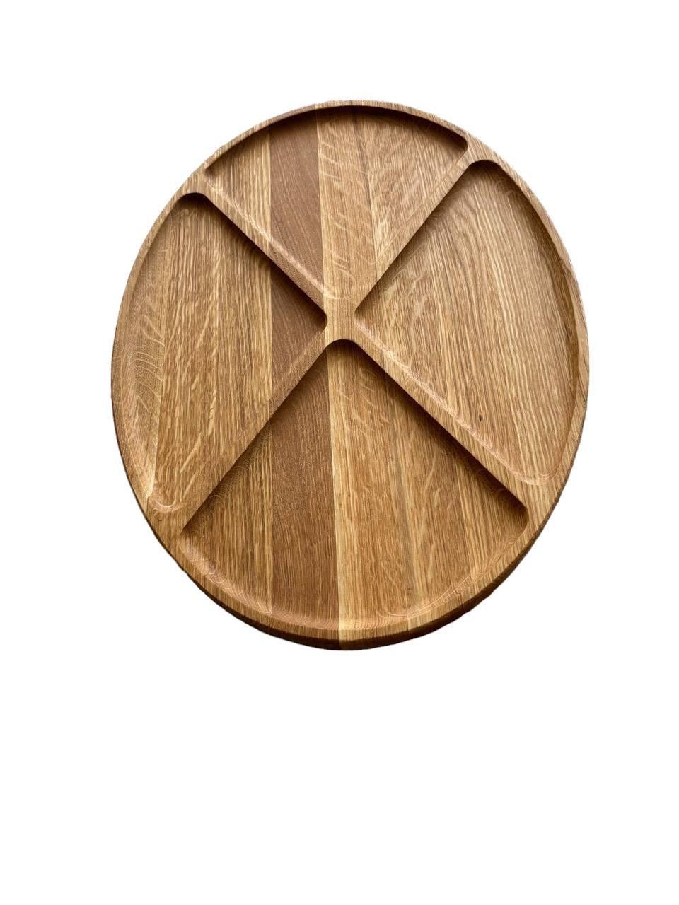 Менажница дубовая 4 секции 30x40 см (2269177972)