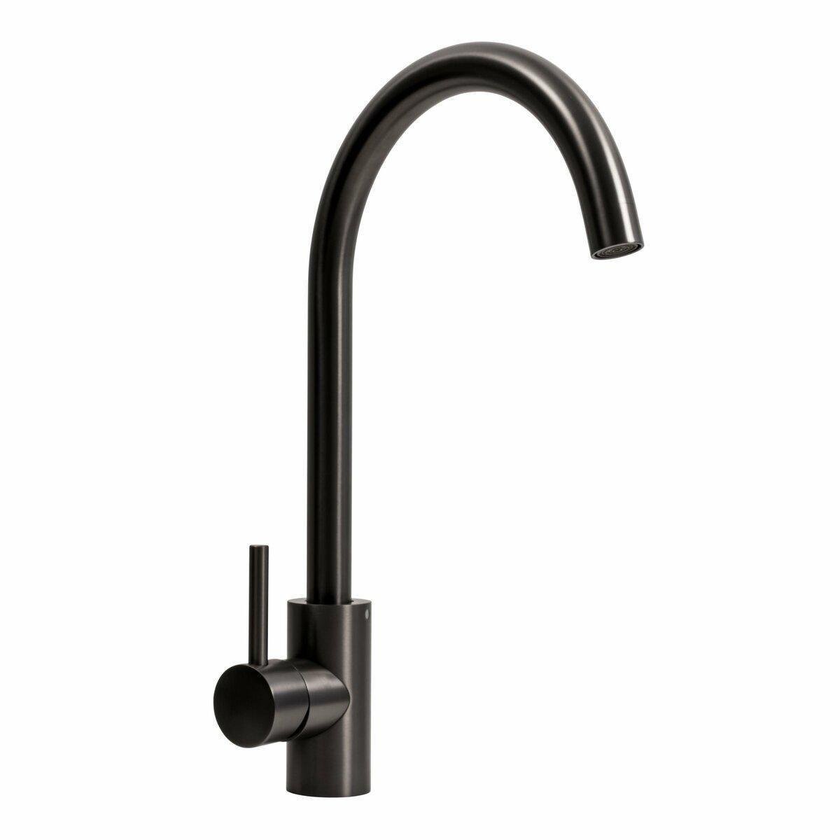 Смеситель кухонный Platinum PVD 8003А-LI Черный (PLTM-SP000032764)