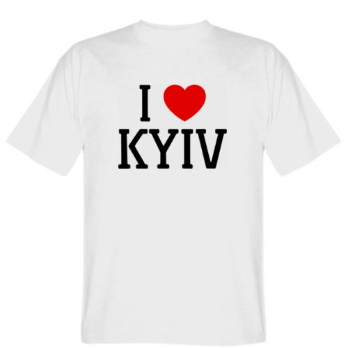 Футболка мужская Gildan I love Kyiv XL Белый (19276311-1-184114-XL)