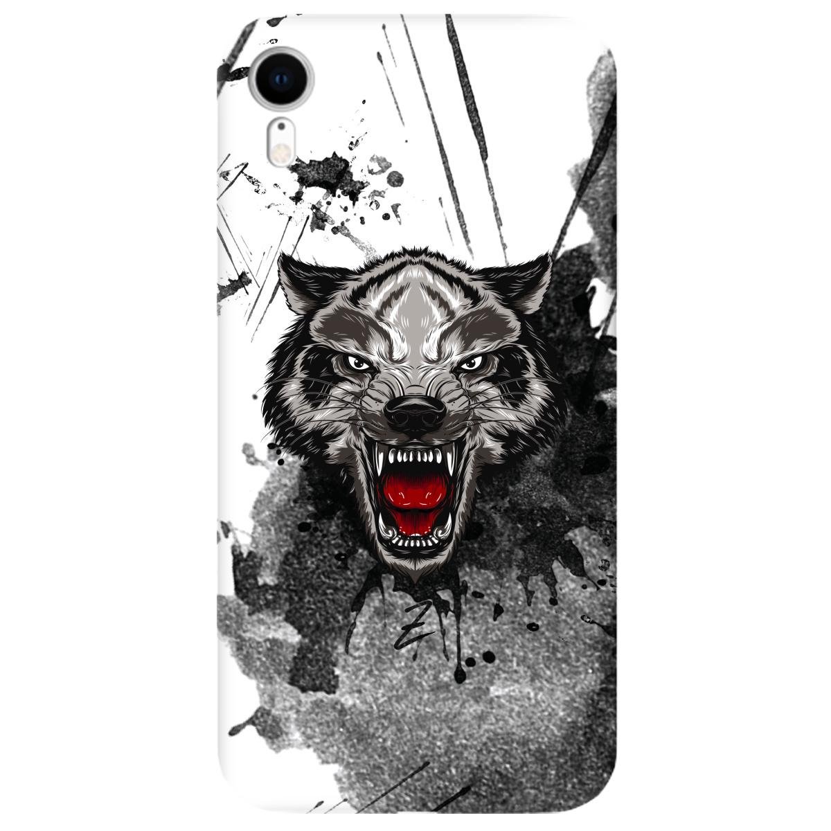 Силіконовий чохол Zorrov для Apple iPhone XR - Angry Wolf (11170040086051880)