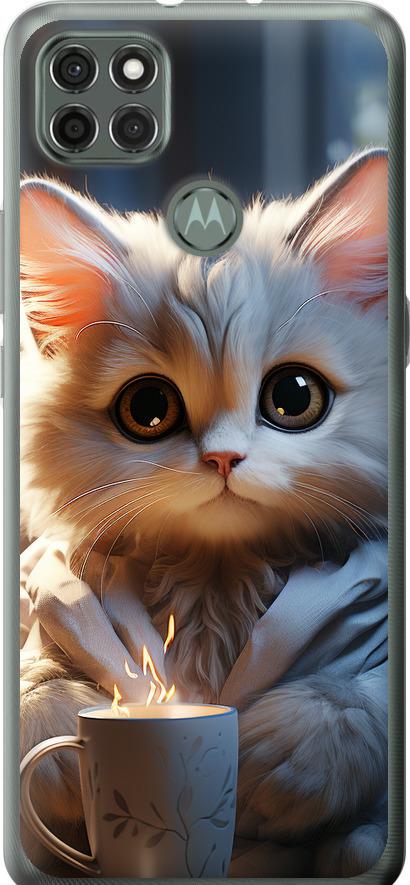 Чехол на Motorola G9 Power White cat (5646u-2229-42517) Чехол на Motorola G9 Power White cat (5646u-2229-42517)