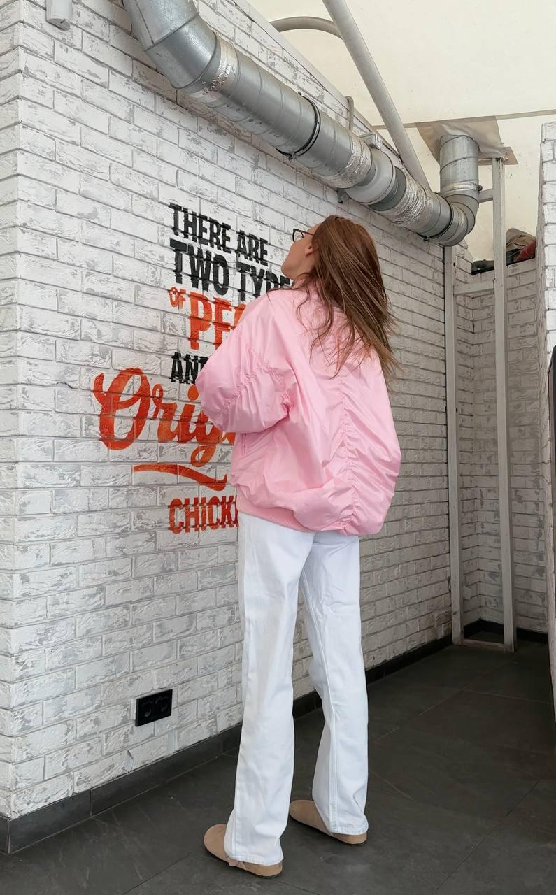 Бомбер жіночий демісезонний ZF Inspire 1561 L-XL Рожевий (1561-Р-L-XL) - фото 3 Бомбер жіночий демісезонний ZF Inspire 1561 L-XL Рожевий (1561-Р-L-XL) - фото 3