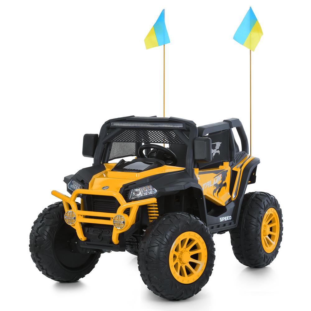 Детский электромобиль Bambi Jeep M 6131EBLR 4W Желтый