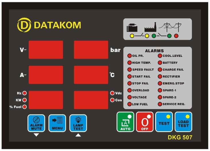 Контролер генератора з автоматичним введенням резерву DATAKOM DKG-507 MPU - фото 3