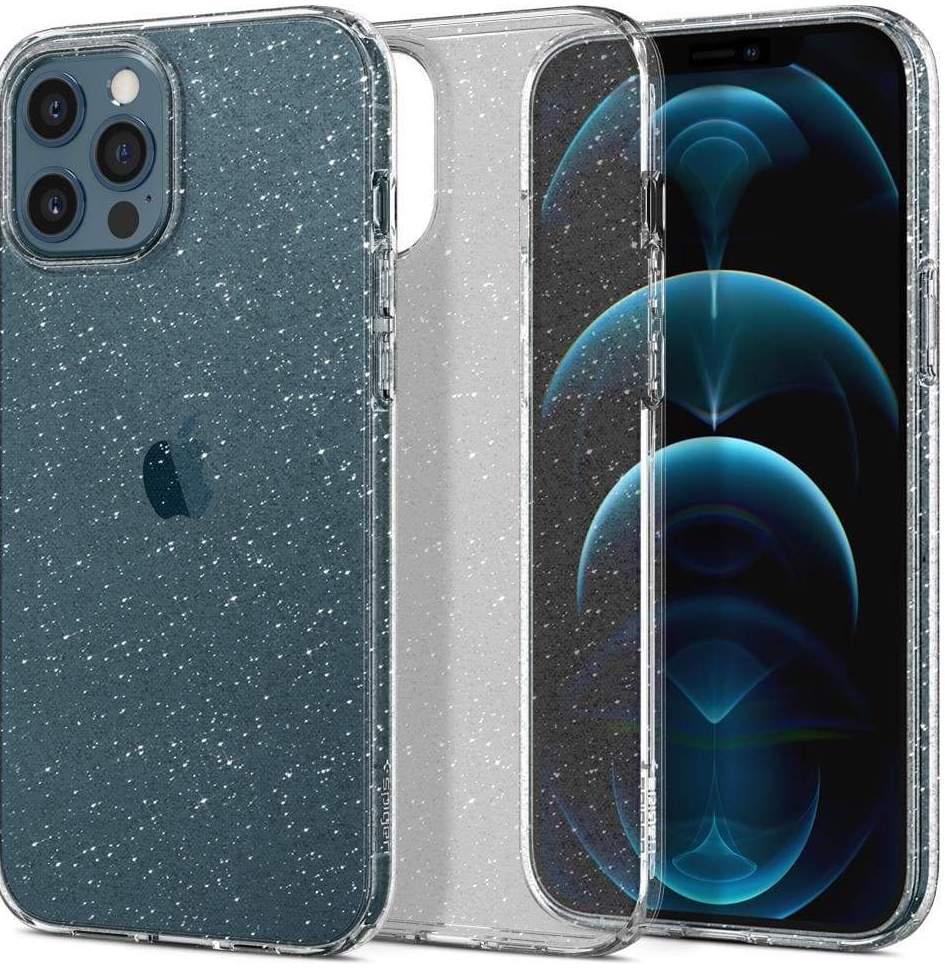 Силиконовый чехол-накладка Spigen Glitter Ultra Hybrid Case for iPhone 12 Pro Max (ACS01614)