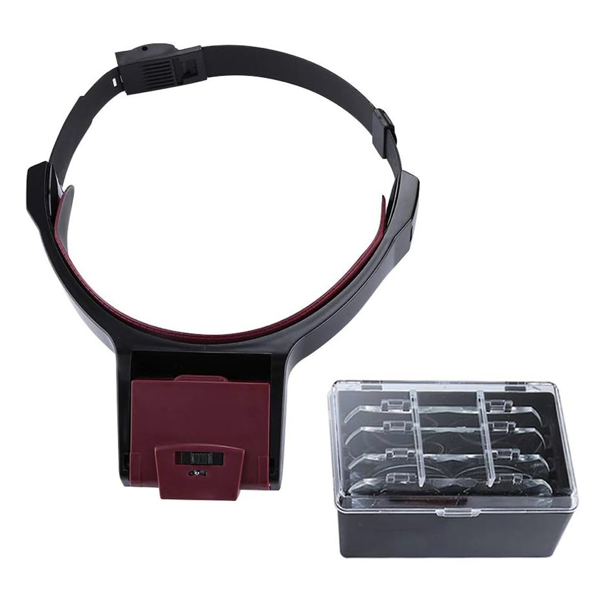 Лупа-очки бинокулярная налобная MG81001-B с LED подсветкой 4линзы 1,7X/2X/2,5X/3,5X Black/Brown (160407) - фото 8 Лупа-очки бинокулярная налобная MG81001-B с LED подсветкой 4линзы 1,7X/2X/2,5X/3,5X Black/Brown (160407) - фото 8