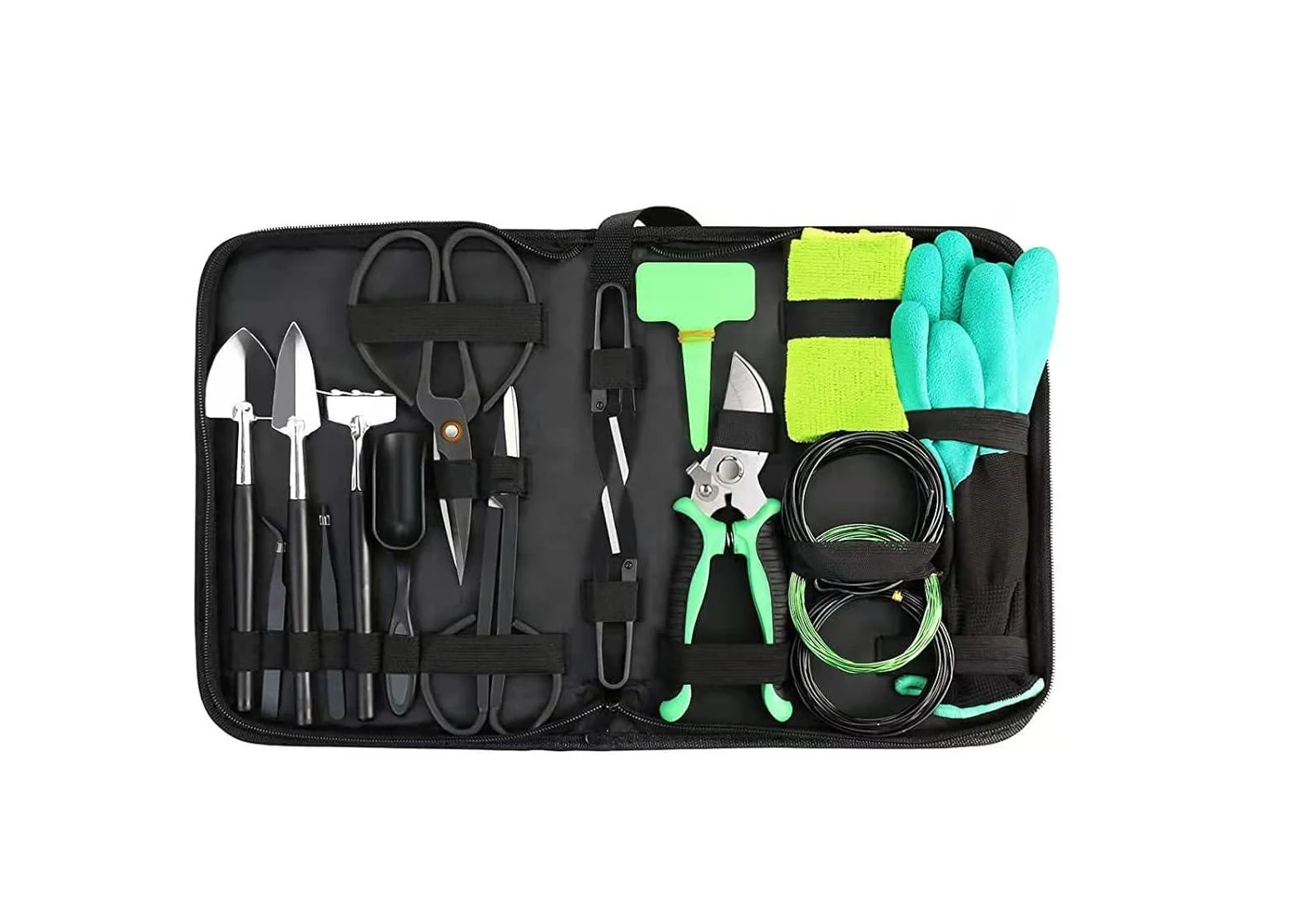 Набор садовых ручных инструментов Fepinc 23в1 для бонсай и других растений с кейсом.