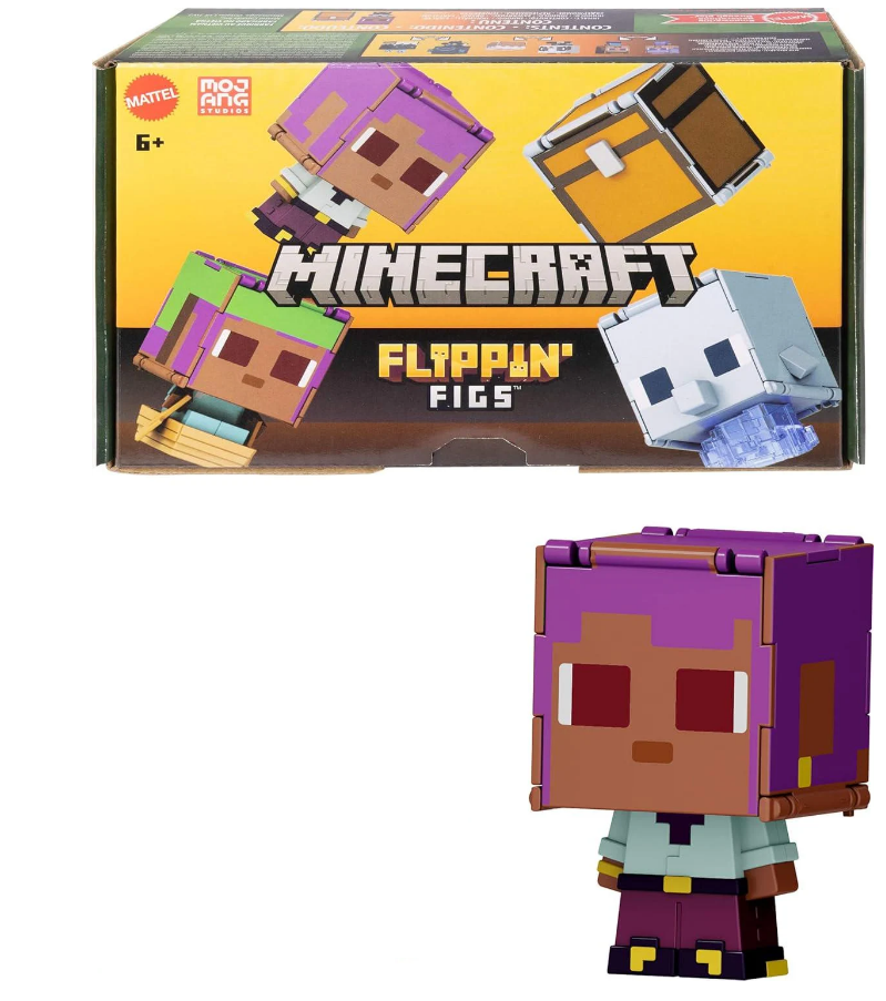 Фигурки-трансформеры Mattel Minecraft Flippin' Figs 2-Pack! (JCY31) Фигурки-трансформеры Mattel Minecraft Flippin' Figs 2-Pack! (JCY31)
