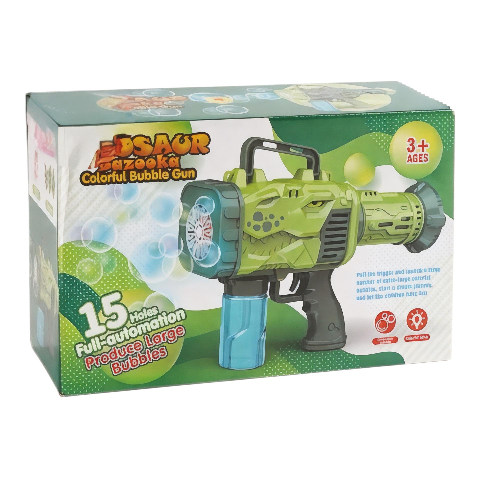 Пістолет з мильними бульбашками 018 Динозавр (113856) - фото 3 Пістолет з мильними бульбашками 018 Динозавр (113856) - фото 3