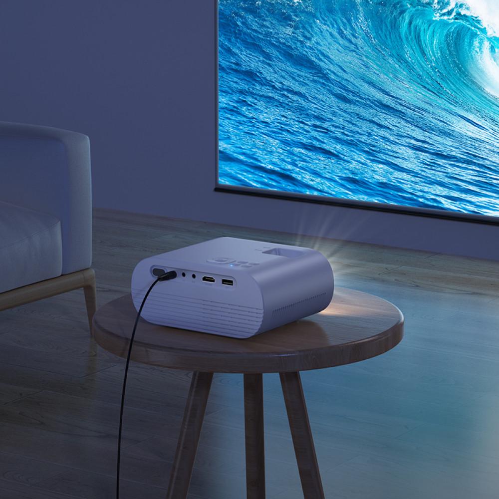 Проектор беспроводной Hoco DT1 720p 140 ANSI Wi-Fi 2.4+5G Белый - фото 8