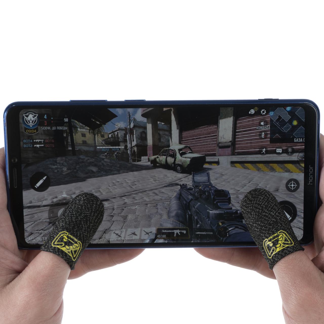 Напальчники игровые для телефона Mybuttons Classic Fiber 2 пары Черный (1848244694) - фото 4 Напальчники игровые для телефона Mybuttons Classic Fiber 2 пары Черный (1848244694) - фото 4