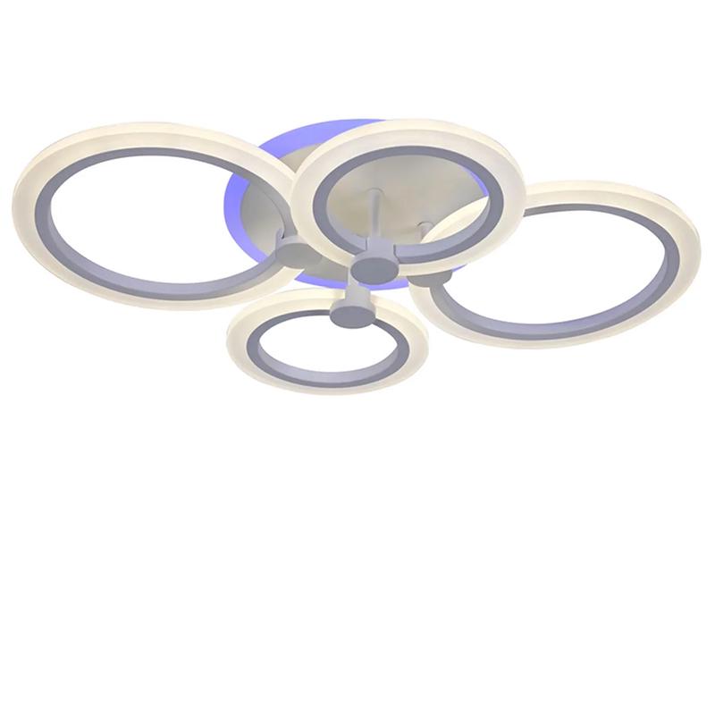 Люстра LED потолочная Light House NM-15999/2+2 WH RGB 80+20W Белый