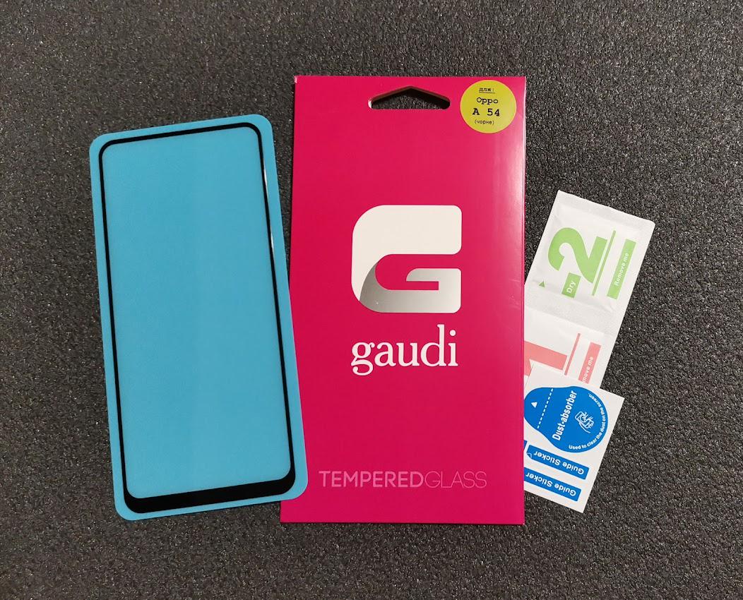 Защитное стекло Gaudi для Oppo A54/CPH2239 Full Glue 0,3 мм 2,5 D Черный (id_7204)