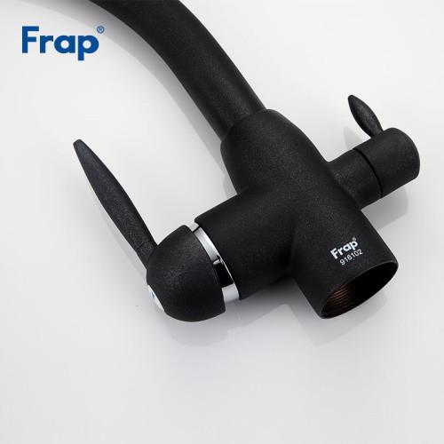 Змішувач для кухні на дві води Frap F4399-7 Чорний - фото 4 Змішувач для кухні на дві води Frap F4399-7 Чорний - фото 4