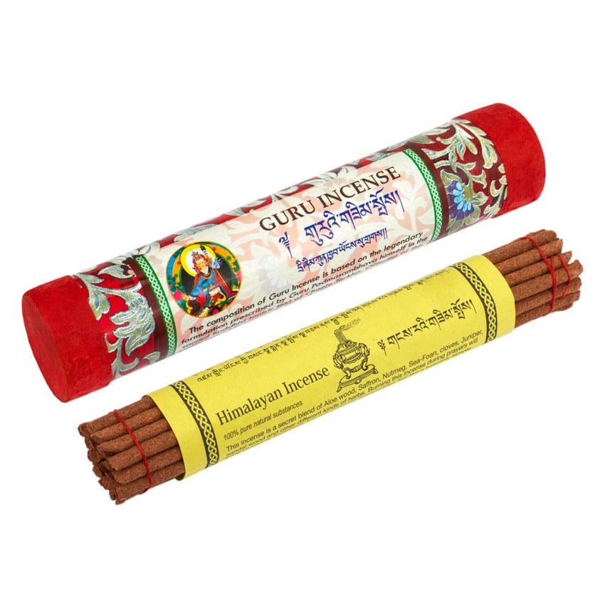 Благовония Тибетские Himalayan Incense Гуру Ринпоче в подарочной упаковке 20,3х4х4 см Красный (26726)