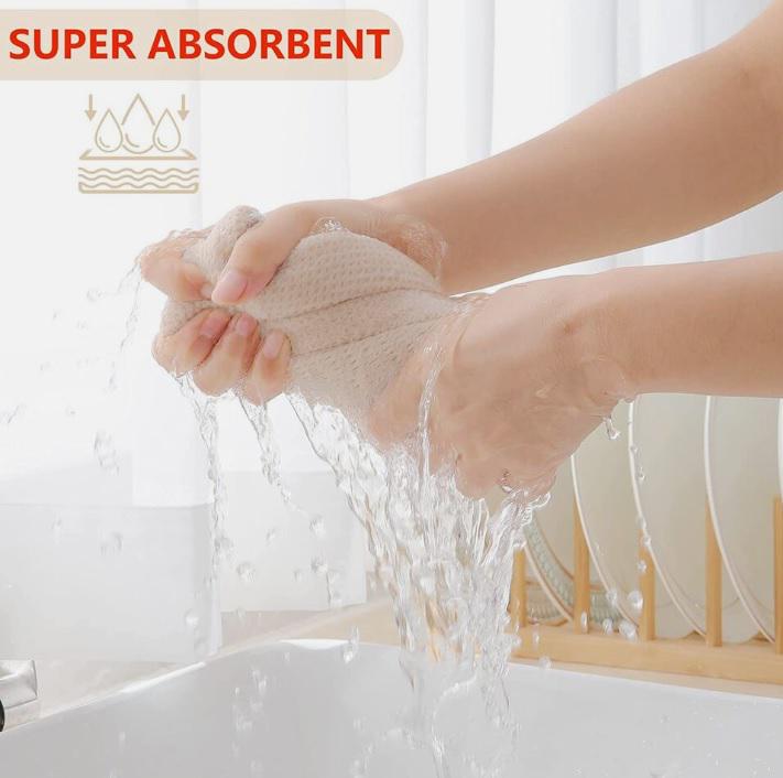 Набор кухонных полотенец Organic Premium 6в1 100% хлопок 34х34 см Бежевый (НПК0006) - фото 3 Набор кухонных полотенец Organic Premium 6в1 100% хлопок 34х34 см Бежевый (НПК0006) - фото 3