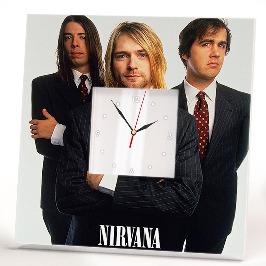 Часы Группа "Nirvana" Курт Кобейн 260x260 мм (C03460)