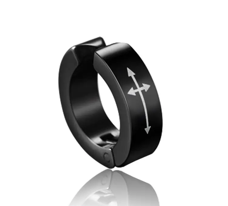 Сережки-кліпси чоловічі з хрестом на одне вухо (1280508693)