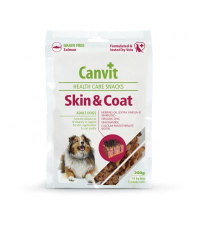 Лакомство для собак Canvit Skin&Coat Лосось и курица функциональное для кожи и шерсти 200 г (can508778)