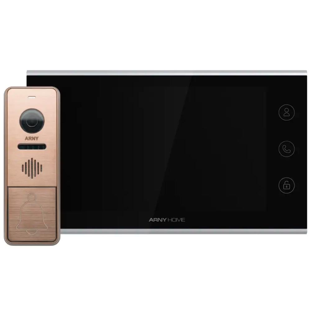 Відеодомофон WIFI ARNY AVD-7342A 1 Мп Black/Bronze (AVD-731A Wi-Fі/AVP-NG420 )