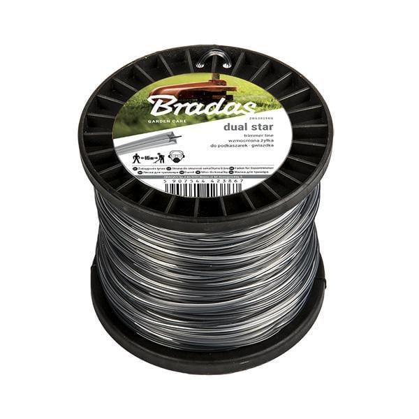 Леска для триммера Bradas Ripper Dual Звезда 2,4 мм 100 м (ZRG24100S)