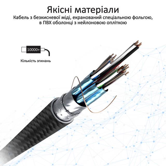 Кабель Promate ThunderLink-C20+ USB Type-C/USB Type-C 100W PD 1,5 м Black - фото 4