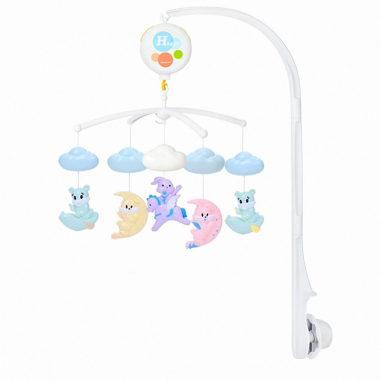 Музыкальная карусель D124-5-6-7 Белый