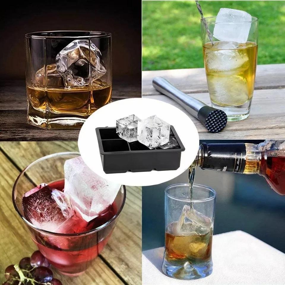 Набір форм для льоду силіконових Куб та Куля 4 комірки (НР051348-51354) - фото 4 Набір форм для льоду силіконових Куб та Куля 4 комірки (НР051348-51354) - фото 4