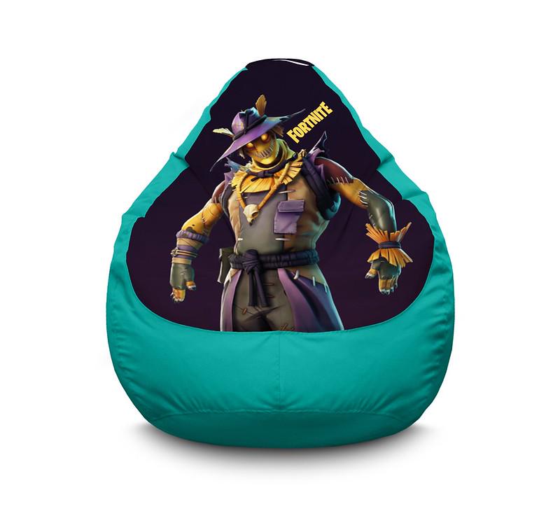 Кресло мешок iPuff Fortnite Hay Man Оксфорд XL 80x110 см Бирюзовый