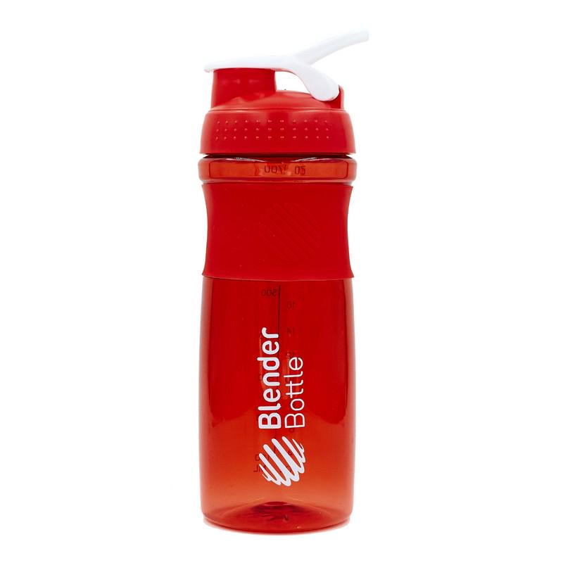 Шейкер с венчиком Blender Bottle 760 мл Прозрачный/Красный (FI-601)