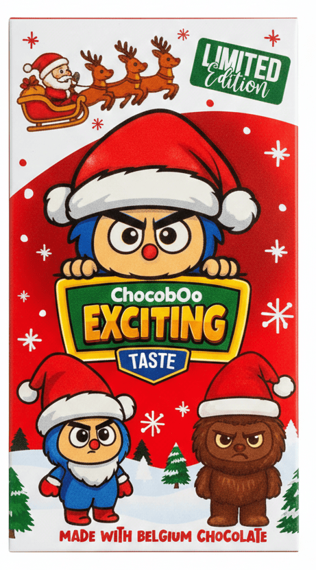 Шоколад Лабубу Chocoboo Exciting Taste Christmas Edition 40 г (2860912909)