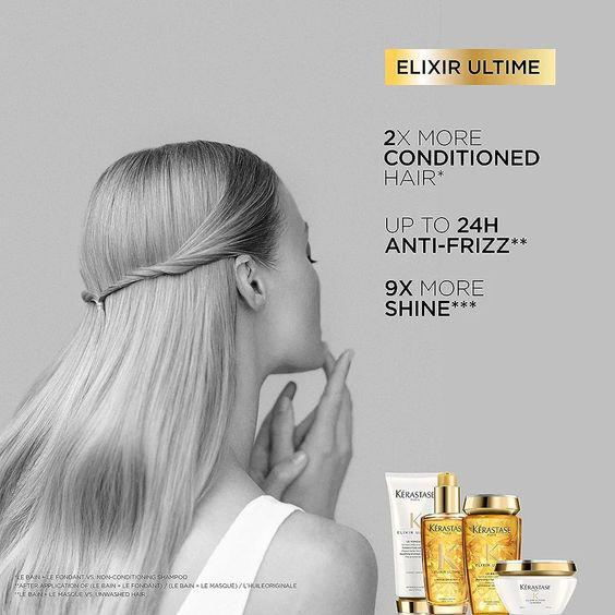 Подарунковий набір косметики Kerastase Elixir Ultime для блиску та шовковистості волосся (999555111) - фото 6