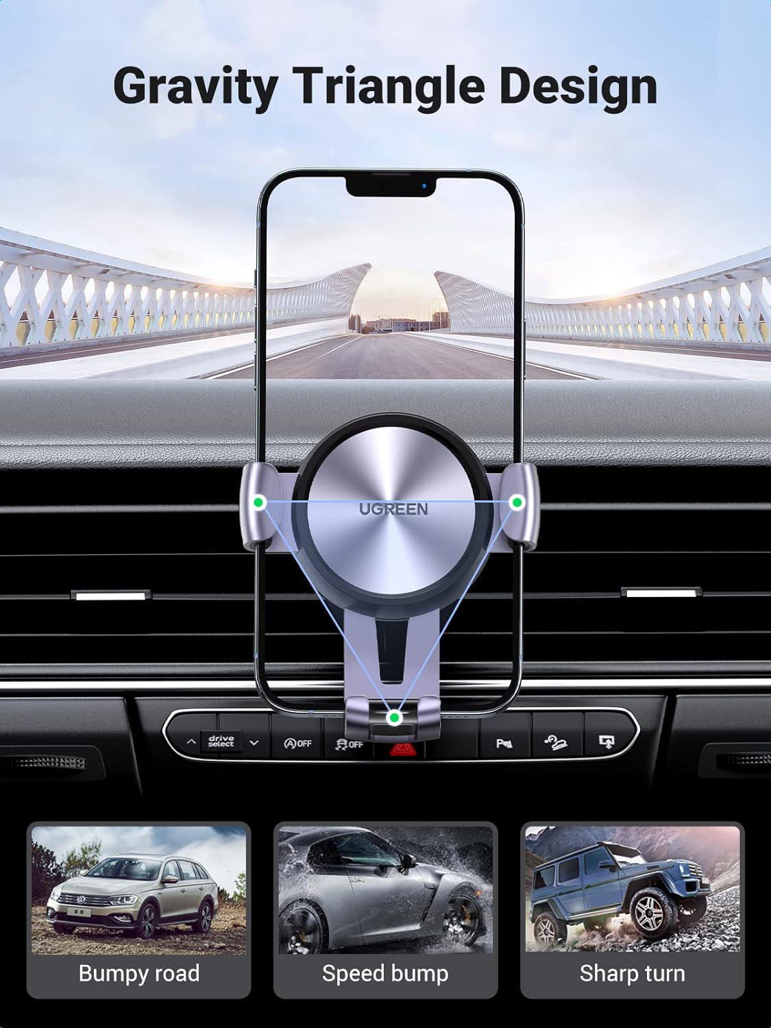 Держатель автомобильный UGREEN 360° Черный (50564) - фото 3 Держатель автомобильный UGREEN 360° Черный (50564) - фото 3