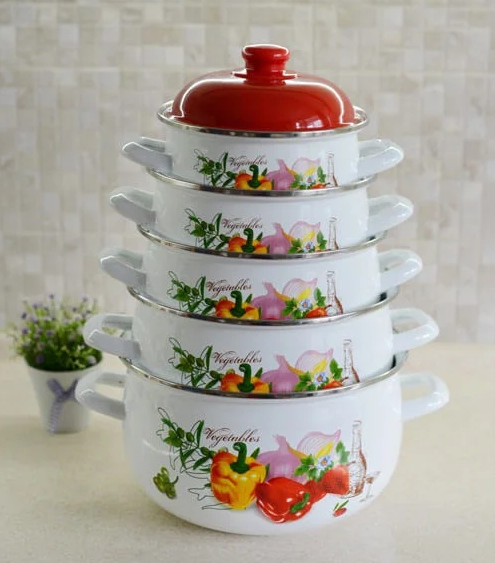 Набор эмалированных кастрюль Edenberg 10 пр. (EB-1877) - фото 7 Набор эмалированных кастрюль Edenberg 10 пр. (EB-1877) - фото 7