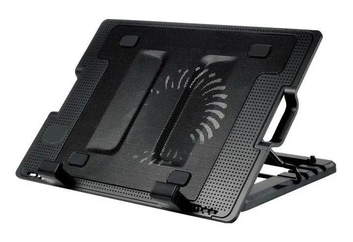 Підставка для ноутбука з охолодженням HOLDER ERGO STAND181/928 з регулюванням підйому 370х265х33-58 мм Чорний Підставка для ноутбука з охолодженням HOLDER ERGO STAND181/928 з регулюванням підйому 370х265х33-58 мм Чорний