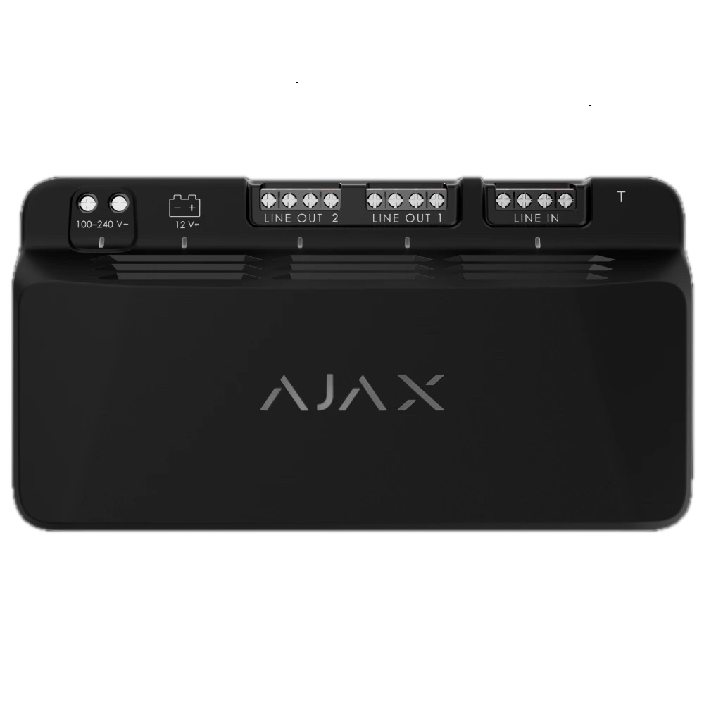 Блок питания Ajax Superior LineSupply 75W Fibra с резервным питанием 4-жильный кабель 18 Ah Черный (28435700)