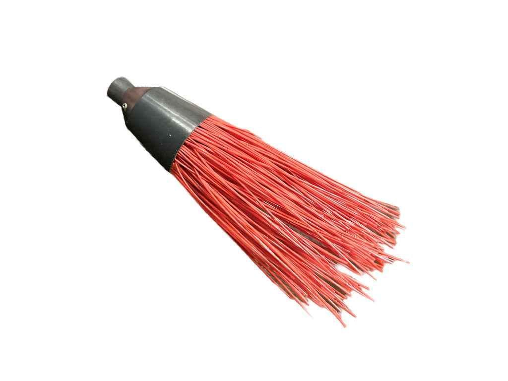 Метла на резьбе 5 колец полная набивка толстая жилка без древка (912706)
